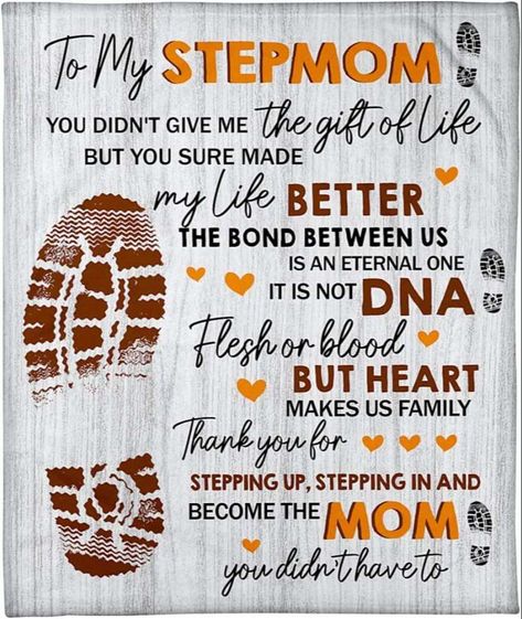 Personalized To Stepmom Foot Print Fleece Blanket Gift For Stepmom Check more at https://fleezygifts.com/product/personalized-to-stepmom-foot-print-fleece-blanket/ Step Mom Gifts, Step Mom, Foot Print, Funny Gifts For Dad, Website Page, Trending Svg, Step Mother, Mom Svg, Top Trending