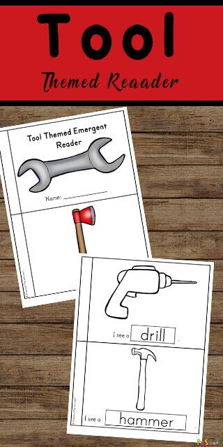 Building Preschool, Tool Names, Construction Activities Preschool, Emergent Readers Free, Reading Homeschool, Construction Theme Preschool, Preschool Construction, Construction Unit, Tools Theme