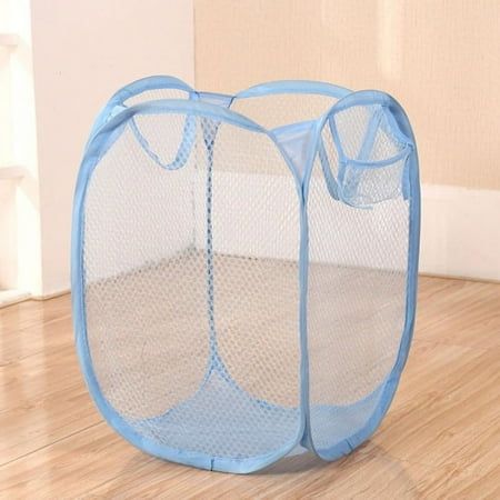 Specification: Color as shown Material: Nylon and steel wire. Size: About 27*27*46cm/11.8*11.8*19.7inch(L*W*H). Features: 1. PERFECT FOR HOME OR TRAVEL: Use as a pop-up laundry basket, toy basket or fold flat for easy packing on the go. 2. Sturdy mesh construction: Durable mesh material allows air circulation to eliminate moisture and odors. 3. Flat lay: Twist the flexible and lightweight frame on this pop-up hamper to fold it flat for easy storage. 4. Easy to carry: Two durable handles make thi Laundry Basket Storage, Collapsible Laundry Basket, Laundry Basket Organization, Dirty Clothes Storage, Bathroom Basket Storage, Dirty Clothes Basket, Folding Laundry, Toy Storage Baskets, Clothes Hamper