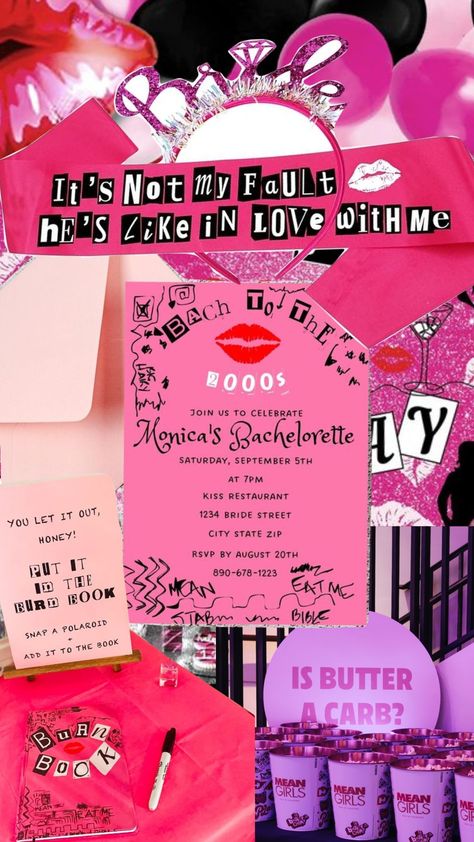 Mean Girls Bachelorette Mean Girls Bachelorette Party, Burn Book, Let It Out, Bridal Shower Theme, Mean Girls, Your Aesthetic, Bachelorette Party, Bridal Shower, Energy