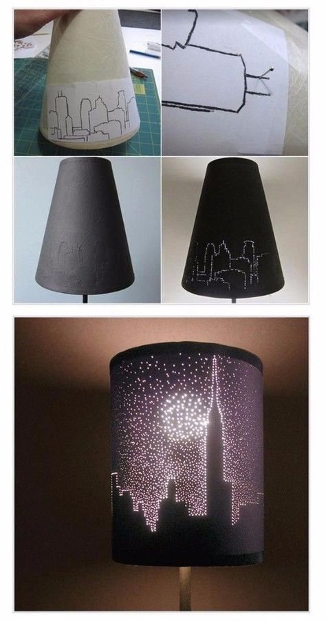 Ideas para decorar tu cuarto sin gastar mucho - Diseño Craft Bedroom, Diy Crafts For Teen Girls, Diy Crafts For Teens, Diy Room Decor For Teens, Easy Diy Room Decor, Diy Lamp Shade, Teen Room Decor, Girl Decor, Diy Lamp