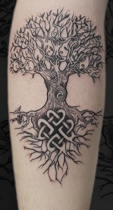 Celtic Tattoo Family, Celtic Tree Tattoos, Celtic Tattoo For Women, Yggdrasil Tattoo, Celtic Sleeve Tattoos, Celtic Tattoos For Men, Tree Tattoo Men, Butterfly Tattoos On Arm, Celtic Knot Tattoo