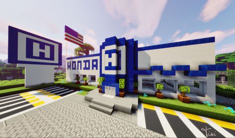 Minecraft Car Dealership, Minecraft Creative Ideas, Minecraft Cars, Minecraft Car, Minecraft Creative, Minecraft Idea, Minecraft Plans, Minecraft City, Minecraft Build Ideas