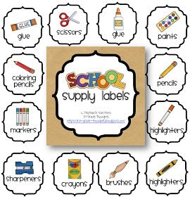 3rd Grade Thoughts: Getting Organized: Classroom Supply Labels Daycare Paperwork, Classroom Supply Labels, Classroom Supplies Labels, Organized Classroom, Teaching Organization, Supply Labels, Class Organization, Classroom Organisation, Organization And Management