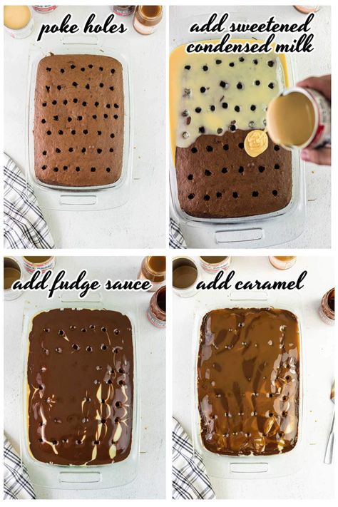 Chocolate Cake With Sweet Condensed Milk, Easy Condensed Milk Cake, Sweetened Condensed Milk Recipes Cake, Easy Desserts With Sweet Condensed Milk, Poke Cake With Sweetened Condensed Milk, Poke Cake Recipes Condensed Milk, Sweetened Condensed Milk Cake, Quick Chocolate Cake Recipes, Holy Cow Cake