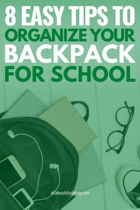 Easy Tips To Organize Your Backpack For School, Bookbag organization advice #backtoschool #backpack #bookbag #schoolorganization #organization How To Organize Backpack For School, How To Organize Your Backpack For School, Bookbag Organization, Online College Organization, School Backpack Organization, High School Backpack, Backpack For School, College Organization, Backpack Organization