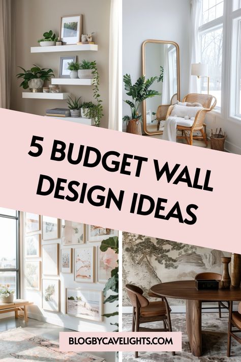 🌟 Ready for a wall makeover? Explore 5 budget wall decor ideas that add charm and style without the high cost. Tap here to see how simple wall design changes can make a big impact on your home. Click to get inspired! 🎨💸 How To Decor Walls In Living Room, Non Painting Wall Decor, Wall Filling Ideas, Creative Wall Design Ideas, Small Wall Ideas Living Room, Diy Home Wall Decor Living Room, Wide Wall Decor Living Room, How To Decorate A Tall Wall, Large Open Wall Decor Ideas