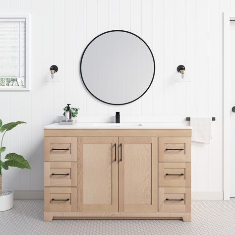 Chester 54" Single Sink Solid-Wood Vanity with Quartz CountertopMaple Under Cabinet Range Hoods, 24 Inch Bathroom Vanity, 30 Inch Bathroom Vanity, Vessel Sink Vanity, Quartz Backsplash, Wall Mount Sinks, Linen Cabinets, Wood Bathroom Vanity, Quartz Countertop