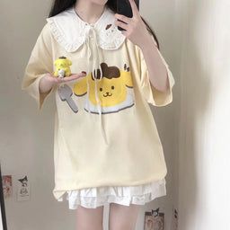 Checkout - Cutiekill Gloves Aesthetic, Sanrio Fashion, Kawaii Dog, Crop Top With Jeans, Removable Collar, Halter Top Dresses, Shopping Party, Long Crop Top, Shirts For Teens