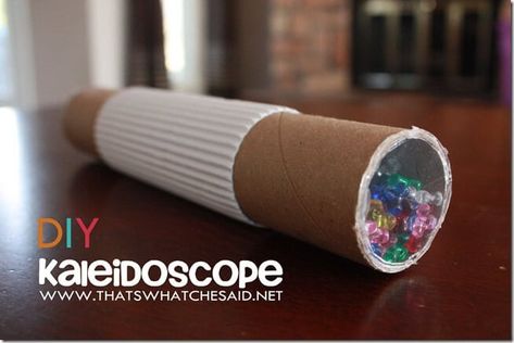 Diy Kaleidoscope, Vbs Crafts, Summer Crafts For Kids, Paper Towel Roll Crafts, Camping Crafts, Paper Towel Rolls, Childrens Crafts, Summer Crafts, Arts And Crafts For Kids