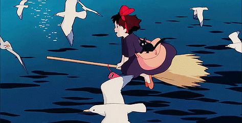 Kikis Delivery Service Gif, Secret World Of Arrietty, Kiki Delivery, The Secret World, Kiki's Delivery Service, Studio Ghibli Art, Ghibli Art, Kawaii Shop, Hayao Miyazaki