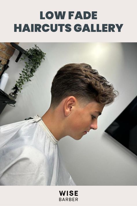 Low fade haircuts are a stylish choice for men who want a clean and polished look. This haircut features a gradual fade that starts low on the sides and back, creating a seamless transition from longer hair on top to shorter hair on the sides. With its versatility, the low fade can be paired with various hairstyles, such as a pompadour, quiff, or even a buzz cut. 🔥💇‍♂️ Low Tapped Fade, Lower Fade Haircut, Low Temple Fade, Low Fade Side Part, Hockey Flow Haircut, Low Tapered Fade, Low Fade Quiff, Low Fade Cut, Kyle Hair