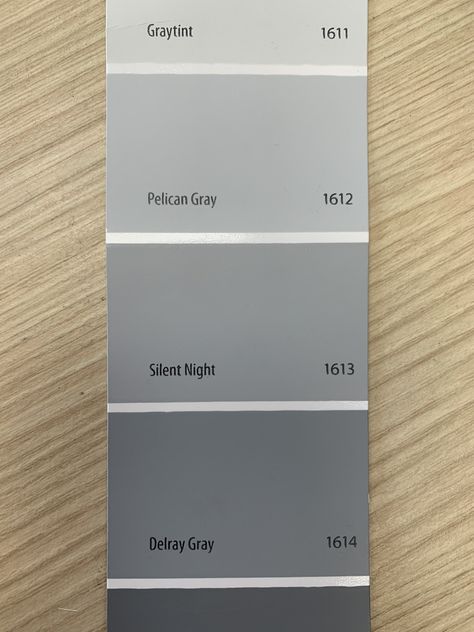 Wall Gray Paint Ideas, Delray Gray Benjamin Moore, Silent Night Paint Color, Grey Paint Room Ideas Bedrooms, Grey Room Paint, Grey Room Colors, Benjamin Moore Pelican Gray, Gray Room Color, Grey Wall Room Ideas