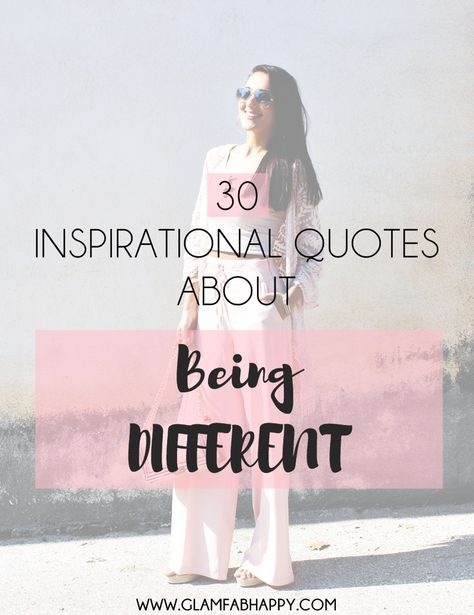 30 Inspirational Quotes about Being DIFFERENT | inspirational quotes, motivational quotes, bossbabe quotes, life quotes Quote About Being Unique, Embracing Uniqueness Quotes, Be An Original Quotes, Being Unique Quotes, Individuality Quotes Be Unique, Inspiring Quotes By Women, Be Fabulous Quotes, Gem Of A Person Quotes, Quotes About Not Fitting In