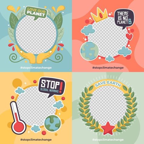 Hand drawn climate change facebook frame... | Free Vector #Freepik #freevector #frame #facebook #social-media #avatar Facebook Frame Ideas, Back Dp Frame, Sharechat Back Dp, Dp Frame, Back Dp, Frames Design Graphic, Frame Love, Facebook Frame, Graphic Design Posters Layout