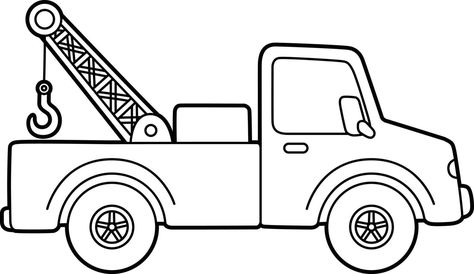 Spongebob Coloring, Truck Images, Truck Coloring Pages, Easy Coloring, Coloring Pages For Boys, Rescue Vehicles, Easy Coloring Pages, Big Rigs, Outline Drawings