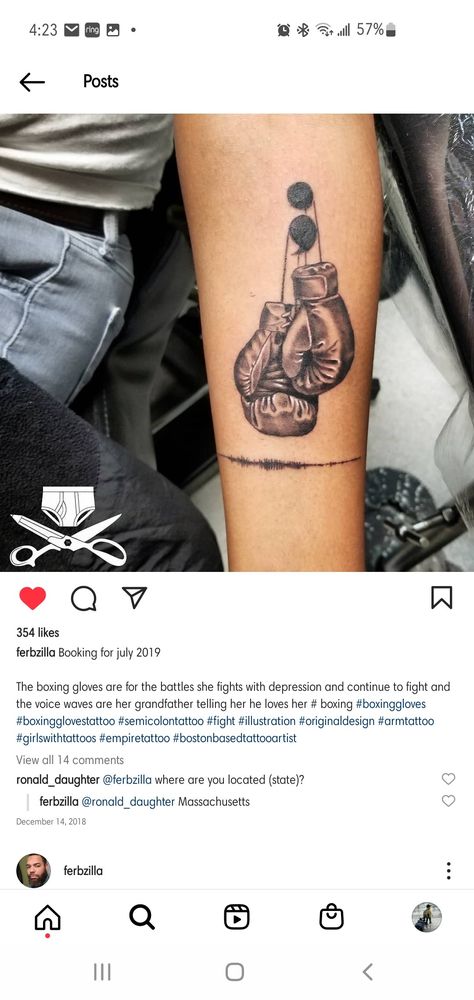 Boxing Glove Tattoo, Boxing Gloves Tattoo, Empire Tattoo, Semicolon Tattoo, D Tattoo, Cross Tattoo, Boxing Gloves, Arm Tattoo, Skull Tattoo