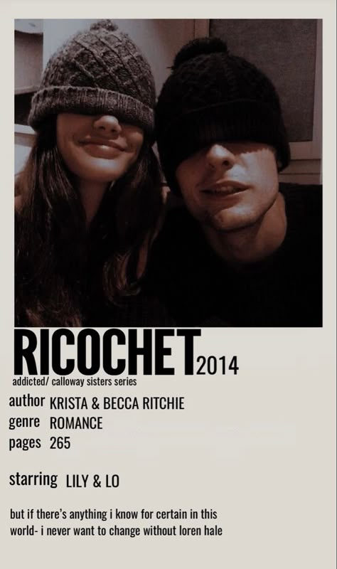 Ricochet Book Aesthetic, Book Polaroid, Books Romance Novels, Calloway Sisters, Book Bucket, Book Poster, Bad Reputation, 100 Books To Read, Polaroid Poster