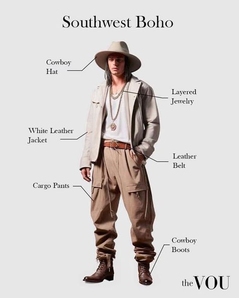 Desert Chic Outfit, Outfit Idea For Men, Goth Fashion Men, Boho Clothing Men, Bohemian Fashion Style, Bohemian Style Shoes, Explorer Style, Southwest Fashion, Wizard Fashion