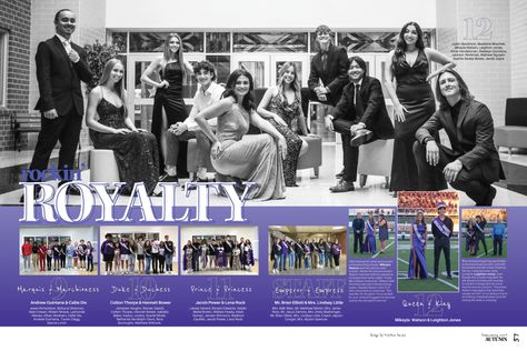 High School Yearbook Layouts Ideas, Homecoming Court Yearbook Spreads, Homecoming Yearbook Spreads, Yearbook Spreads, Homecoming Court, Yearbook Layouts, Yearbook Pages, Yearbook Themes, Yearbook Ideas