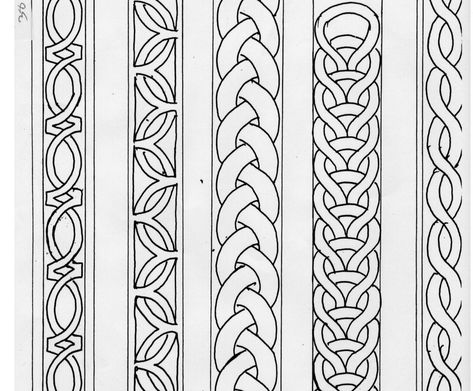 Celtic Border, Viking Pattern, Armband Tattoos, Band Tattoo Designs, Armband Tattoo Design, Ornament Drawing, Tooling Patterns, Nordic Tattoo, Celtic Knot Designs