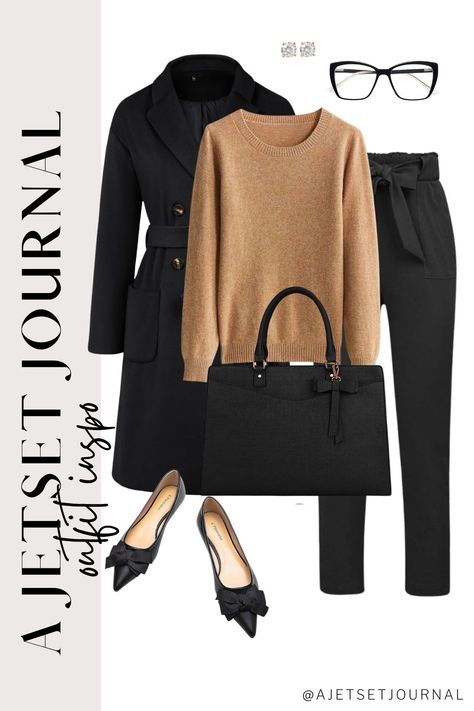 Stay stylish while staying warm this winter! Check out these fabulous office outfit ideas in our latest post, 'Chic New Outfits for Work in the Winter by A Jetset Journal'. You'll love these chic looks for your 9-to-5! Winter 2024 Work Outfits For Women, Snow Office Outfits Women, Cold Day Outfit For Work, Winter Work Outfits For Women Cold, Casual Office Clothes, Winter Office Outfits Women, Office Chic Style, Winter Office Outfits, Office Outfit Inspiration