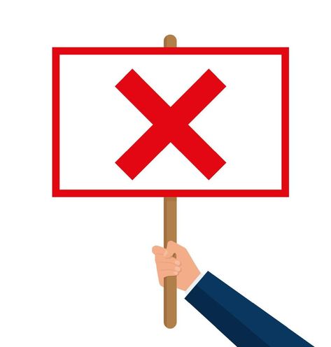 Hand holding a signboard right and wrong for feedback design concept. red cross symbol. Flat style vector illustration Red Cross Symbol, Feedback Design, Vector Typography, Cross Symbol, Right And Wrong, Hand Holding, Flat Style, Red Cross, Design Concept