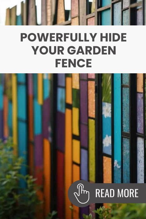 Want to make your garden look pretty while keeping it private? Check out these 8 stylish fence cover-up ideas that can elevate your outdoor beauty. Transform boring wood into creative works of art with plants, colorful panels, or festive decorations. Whether you want to add charm with vintage finds or lush greenery, there’s something for every garden space. Perfect for patios, backyards, or courtyards, these easy tips will give you the cozy oasis you've always dreamed of. Save now to give your yard a fresh look! Fence Topper Ideas, Painted Fences Ideas Backyards, Paint Fence Ideas Backyards, Art With Plants, Fence Cover, Cover Up Ideas, Fast Growing Vines, Invisible Fence, Garden Fence Art