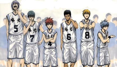 Kuroko no Basket~ "Generation of Miracles" Teiko Middle School Basketball Manga, Vorpal Swords, Basketball Anime, Akashi Seijuro, Generation Of Miracles, Cut Animals, Kuroko Tetsuya, Last Game, Kuroko's Basketball