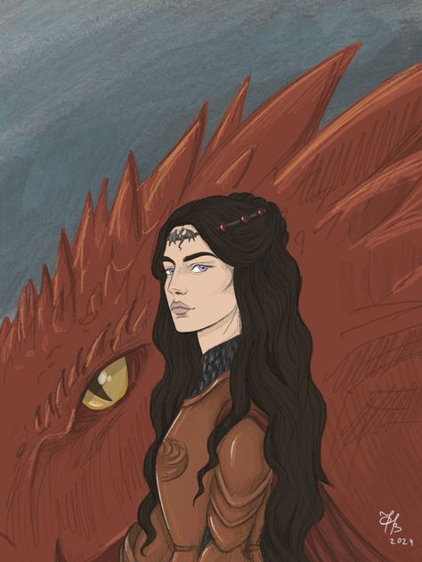 Rhaenys And Meleys Fanart, Rhaenys Targaryen And Meleys, House Targaryen Fanart, Rhaenys And Meleys, House Of The Dragon Drawing, Rhaenys Targaryen Art, Targaryen Women, Rhaenys Targaryen, Breathing Fire