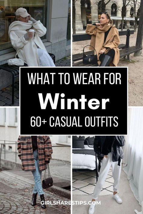 Neutral Color Outfits Women Winter, Casual Winter Wear For Women, Casual Outfit Winter Women, Woman’s Winter Outfits, Winter Outfits For Going Out, Casual Night Out Outfit Winter, Chic Outfits Black, Outfit Inspirations Winter, Cute Casual Winter Outfits