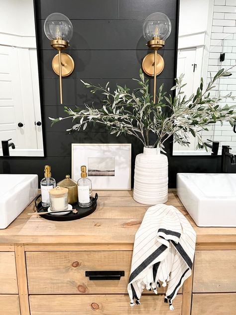 Black and Tan Seagrass Pitcher curated on LTK Black White And Tan Kitchen, Black And Tan Kitchen, Tan Kitchen, Live In Style, Black Bathroom, Black Kitchens, Home Decor Kitchen, Decor Kitchen, Single Vanity