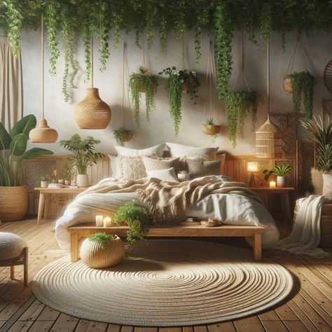 Transform your bedroom into a bohemian paradise with 31 dreamy Boho decor ideas! Discover how to blend color, texture, and artistic flair for a cozy retreat. Click for boho-chic inspiration! 🌸 #BohoBedroom #HomeDecor #InteriorDesign #BohemianStyl Boho Canopy Bedroom, Boho Apartment Bedroom, Jungle Bedroom Ideas For Adults, Spa Bedroom Ideas, Bedroom Inspirations Aesthetic, Bedroom Decor Ideas For Couples, Bedroom Decor Ideas For Couples Romantic, Cabin Bedrooms, Bedroom Ideas For Teens