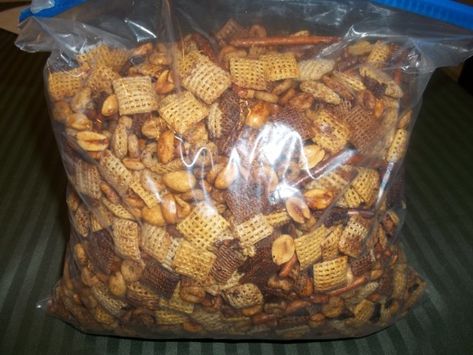 Not your ordinary snack mix! A BIG, BOLD FLAVOR just like the State of Texas! This can be doubled, tripled or quadrupled successfully. You can also add other ingredients, just keep the proportion of spicy butter to the dry ingredients the same as in the recipe. I usually add goldfish crackers to mine. Texas Trash Recipe, Trash Recipe, Spicy Butter, Texas Trash, Goldfish Crackers, Chex Mix Recipes, Snack Mix Recipes, Snack Dip, Mix Recipes