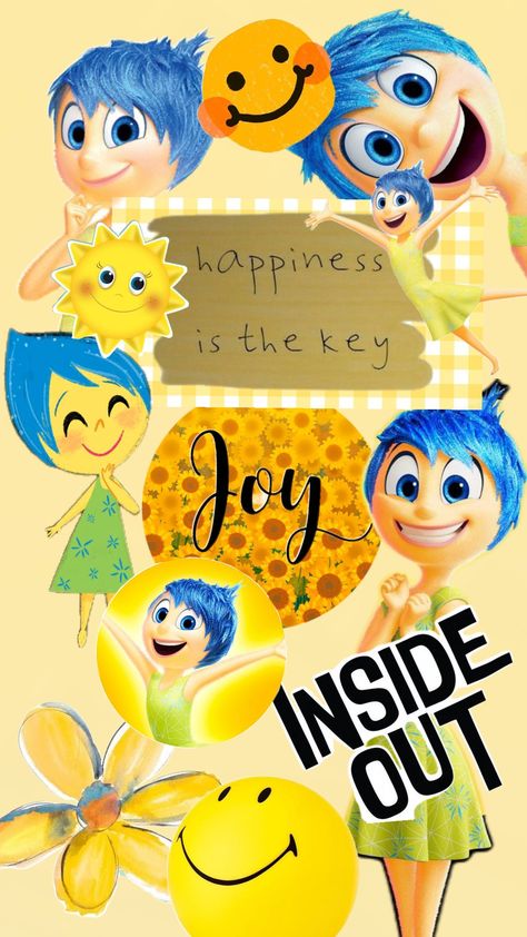 Joy from inside out! Let me know what other characters you want me to make x #joy #insideout Inside Out Lockscreen, Joy Inside Out Aesthetic, Radiate Joy From The Inside Out, Joy Pfp Inside Out, Inside Out Joy Wallpaper, Joy From Inside Out, Inside Out Joy, Joy Inside Out, Inside Out Characters