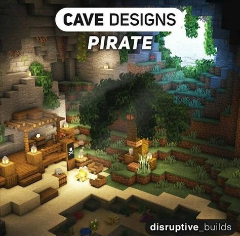 Cave Minecraft, Cave Village, Minecraft Oasis, Minecraft Halloween Ideas, Lush Cave, Minecraft Medieval Village, Minecraft Building Guide, Minecraft Garden, Fairy Kingdom