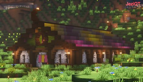 Minecraft Fantasy Build Minecraft Fantasy Storage House, Storage House, Minecraft Ideas, House Room, Roof Design, Storage Room, The Roof, Minecraft, Roof