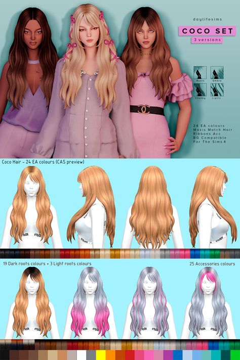 Sims 4 Cc Peach Hair, Very Long Hair Sims 4 Cc, Sims 4 Dyed Hair Maxis Match, Sims 4 Hair Color Overlay, Sims 4 Cc Blue Hair, Sims 4 Wet Hair Cc, Sims4 Maxis Match Cc Hair, Sims 4 Cc Ombre Hair, Trillyke Sims 4 Cc