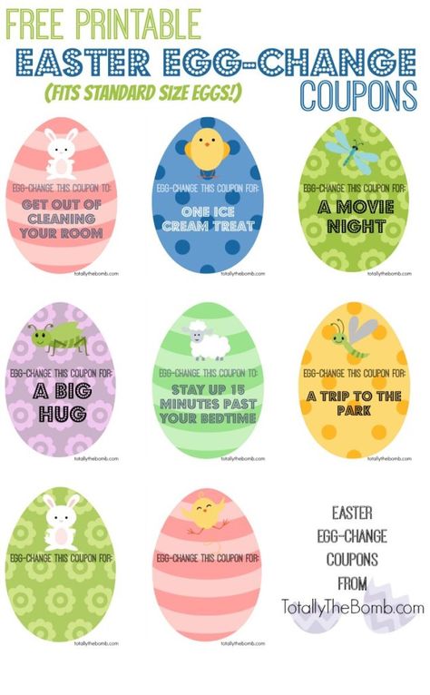 Easter Coupons, Fun Easter Baskets, Easter Scavenger Hunt, Somebunny Loves You, Easter Crafts For Toddlers, Egg Fillers, Easter Hunt, Easter Printables Free, Easter Decorations Dollar Store