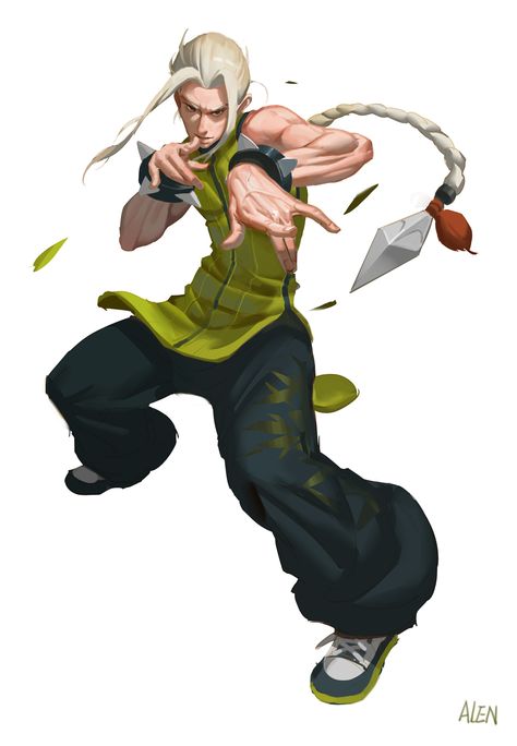 ArtStation - KUNG FU, ALEN LI Kung Fu Master Character Design, Kung Fu Illustration, Martial Arts Poses Reference, Martial Arts Character Design, Fighter Character Design, Monica Brant, Kung Fu Martial Arts, Street Fighter Art, Chiropractic Wellness