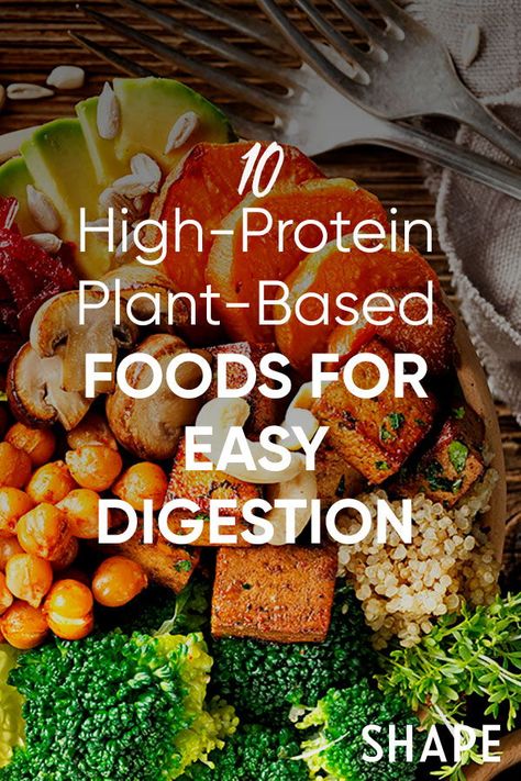 Whether you're trying to cut back on animal food sources for personal or health reasons, this list of easy-to-digest plant-based proteins will help you get started. #vegan #vegetarian #healthbenefits #nutrition Healthy Easy To Digest Meals, Better Food Guru, Easy To Digest Meals, Easy To Digest Protein, Easy To Digest Vegan Meals, Highest Protein Foods Plant Based, Best Plant Based Proteins, Best Vegetarian Protein Sources, Best Plant Based Protein Sources