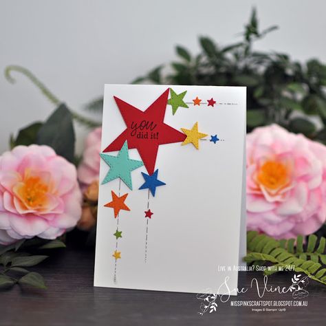 Create Paper Flowers, Eid Envelopes, Congrats Card, Adelaide South Australia, Star Cards, Wink Of Stella, Shaped Cards, Paper Crafts Origami, Crafting Paper