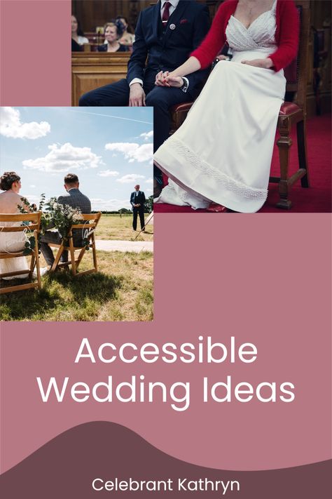 When anyone begins planning a wedding there are lots of decisions to make. There can be times in wedding planning when you need or want, to make decisions and choices that surprise some or that raise questions. This may especially be the case if either (or both) of you are disabled, have a physical or sensory impairment, disability, long-term health condition, are Neurodiverse, or struggle with your mental health. In this blog, I look at my top 3 tips for planning an accessible wedding! Wedding Dresses Wheelchair, Wheelchair Wedding Ideas, Wheelchair Bride Wedding, Wheelchair Wedding Photos, Accessible Wedding, Wedding Photo Ideas Wheelchair, My Top 3, Fabulous Wedding, Planning A Wedding