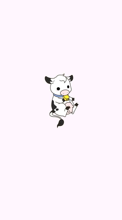 Cow Aesthetic Wallpaper, U Wallpaper, Cow Aesthetic, Line Drawing, Aesthetic Wallpapers, Iphone Wallpaper, Cow, Cute Animals, Sun