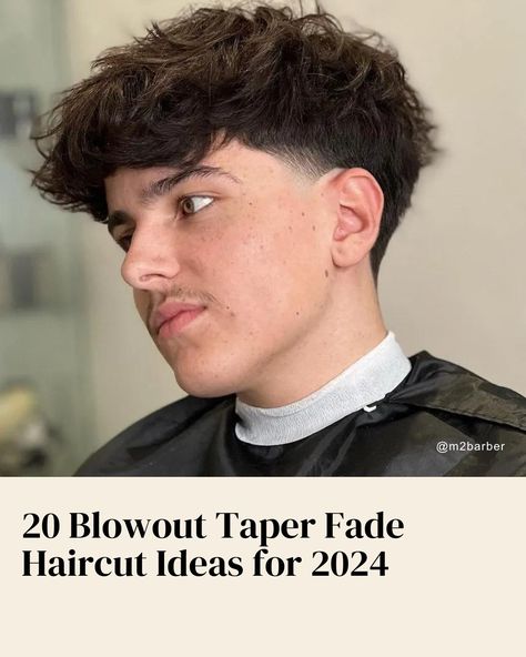 🚨It's time for the mullet to step aside because the next big trend is here! Introducing the blowout taper haircut✨ Now a hot request at barbershops. This style features a taper fade on the sides and back, with plenty of volume on top. Perfect for staying on trend, embracing youthful looks, or transitioning from a mullet while keeping some party in the back ✂️ Check out these examples to show your barber, along with expert recommendations from @thebreakdownbarber! 👌🔝 #manhair #manhaircut ... Blowout Taper Straight Hair, Blowout Taper Fade, Levi Hair, Blowout Taper, Taper Haircut, Tapered Haircut, Taper Fade, Hair Magazine, Male Grooming