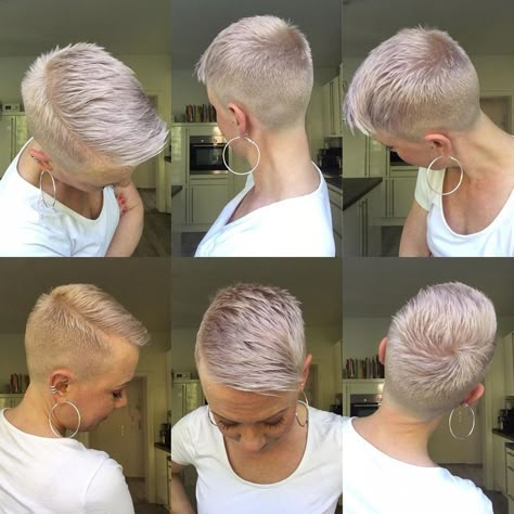 Pixie Fade, Old Hollywood Hair, Shaved Hairstyles, Short Shaved Hairstyles, Short Hair Images, Very Short Haircuts, Really Short Hair, Short Hair Pixie, Hair Undercut