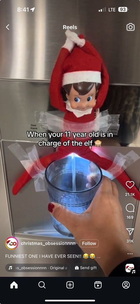 Really Cool Elf On The Shelf Ideas, Elf On The Shelf Ideas For Adults Funny, Raunchy Elf On The Shelf Ideas, Funny Elf Ideas For Toddlers, Black Elf On The Shelf, Elf On Shelf Baking Ideas, Snoop On The Stoop Ideas For Kids, Elf On The Shelf Fridge, Elf On The Shelf Inappropriate