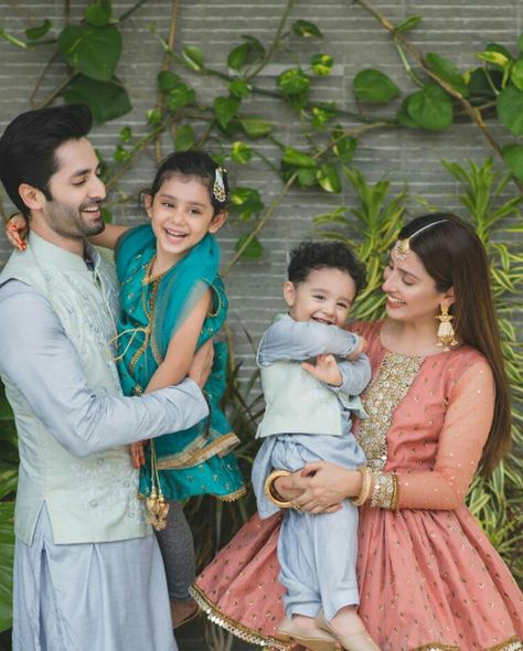 Ayeza Khan And Danish Taimoor, Ayeza Khan Wedding, Pakistani Frocks, Mahira Khan Dresses, Danish Taimoor, Eid Photos, Mom Dad Baby, Pakistani Formal Dresses, Desi Wedding Dresses