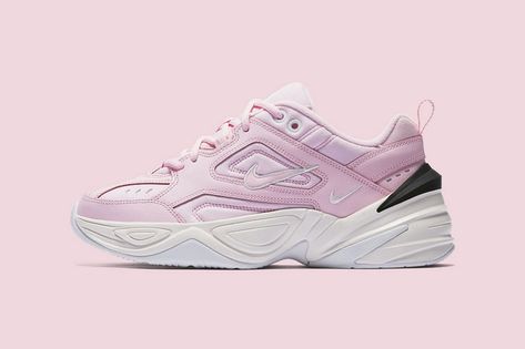 The Nike M2K Tekno Arrives in "Pink Foam" Nike M2k Tekno Pink, Jordan New, Shoes Streetwear, Nike M2k, Womens Footwear, Popular Shoes, Dad Shoes, Latest Sneakers, Nike Womens