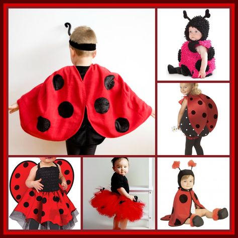 Kids Parties - Imagine Parteas: No Sew Ladybug costume Diy Ladybug Costume Kids, Bug Costume Diy, Ladybug Costume Diy, Diy Ladybug Costume, Ladybug Costume Kids, Baby Ladybug Costume, Animal Costumes Diy, Recycled Fashion Diy, Ladybug Wings